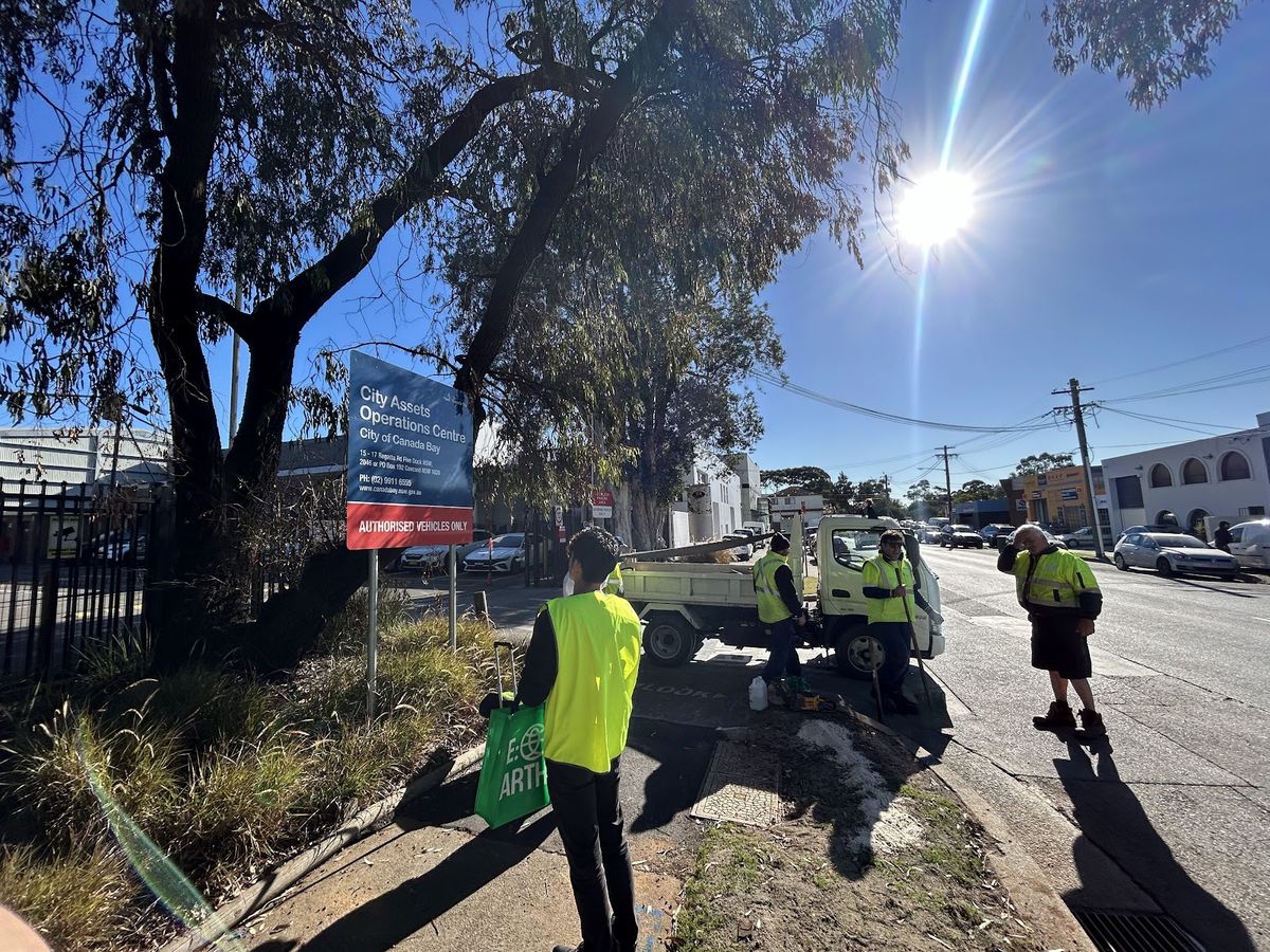 Aqua Patch crew working on a street repair